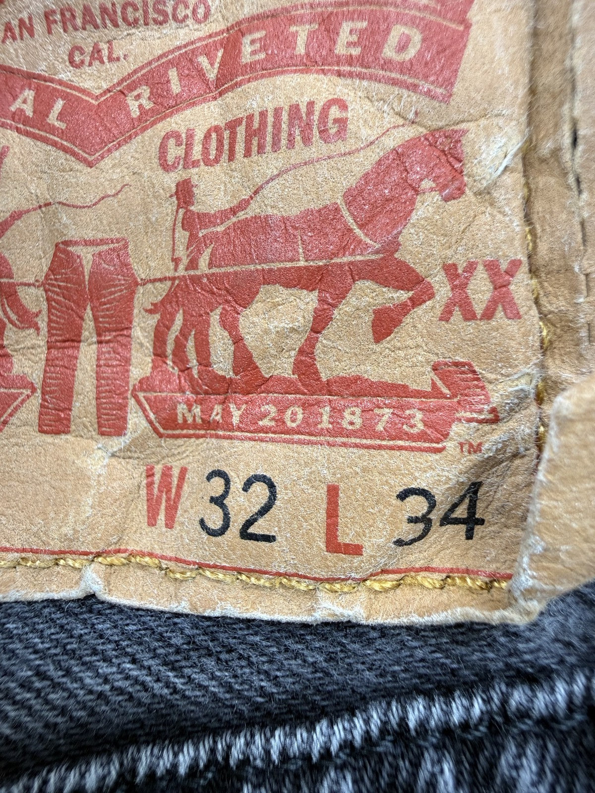 Levi's Men's Blue 501 Original Straight Jeans 32x34