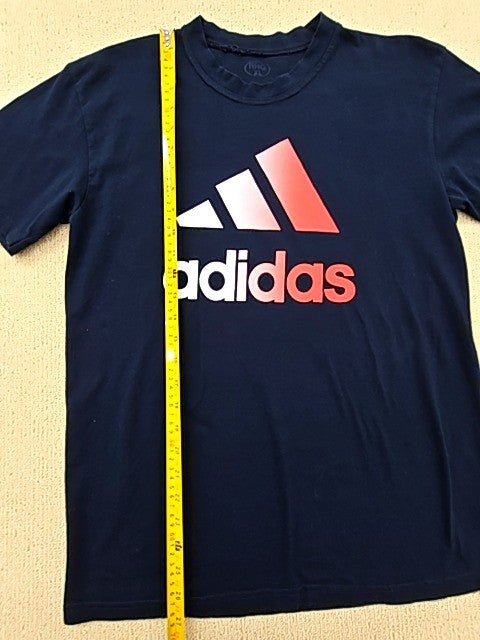 Adidas Men's Navy Blue XL Athletic Cotton Short Sleeve Crewneck T-Shirt