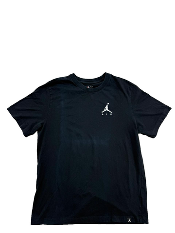 Jordan XL Black Oversized Cotton T-Shirt Jumpman Logo Crewneck