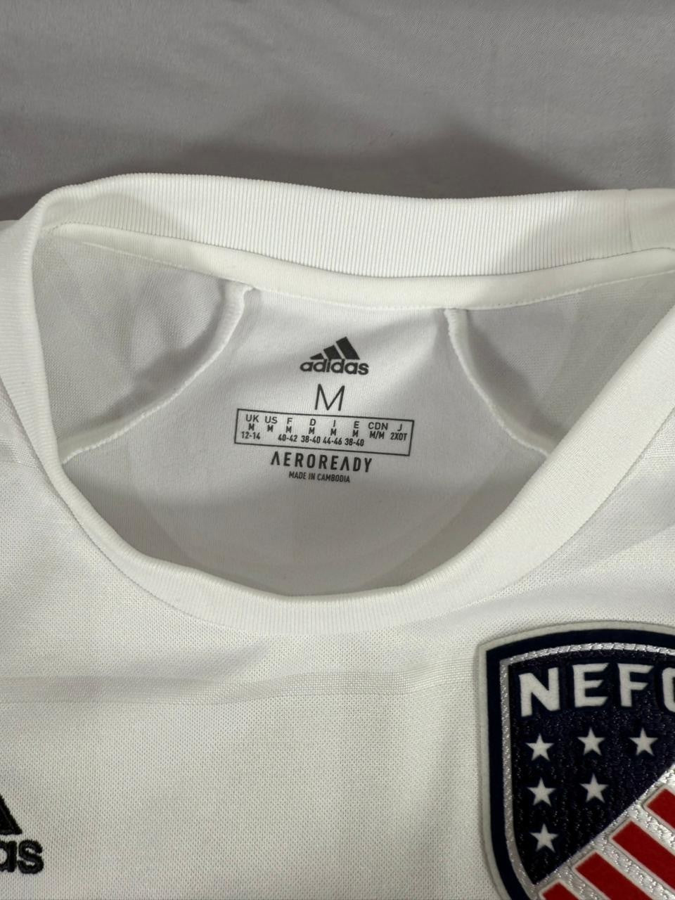 Adidas NEFC Home Football Shirt White Men Medium