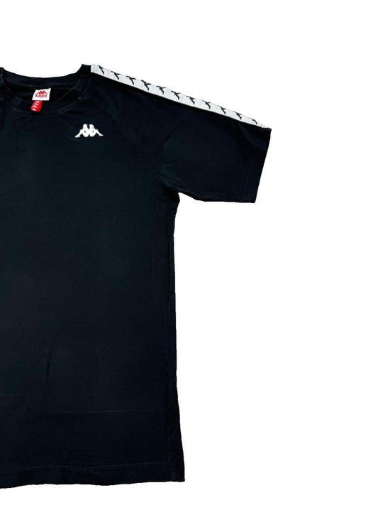 Kappa Men's Black Logo T-Shirt Regular Fit Short Sleeve Size Regular