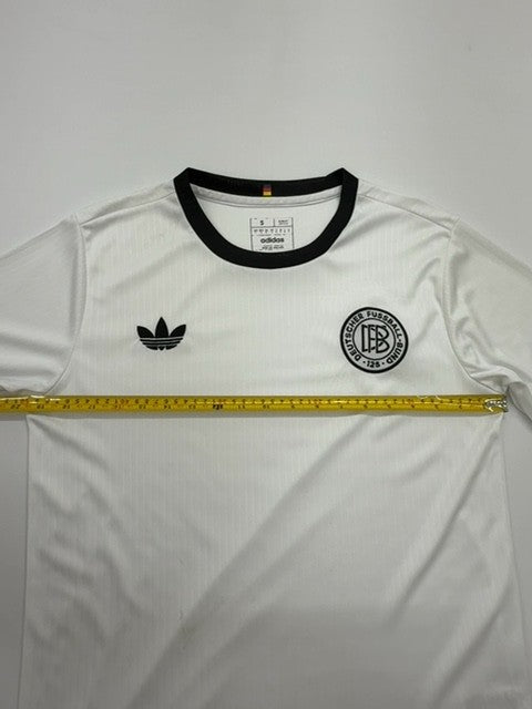 Adidas Boys White Ringer T-Shirt Size S Regular Fit Lightweight