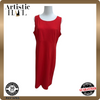 Unverified Brand Women's Red Dress, Sleeveless