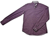 DKNY Men's Purple Shirt – Size M, Checked, Long Sleeve