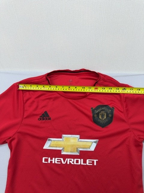 Adidas Manchester United Red Jersey L Short Sleeve Crewneck Polyester