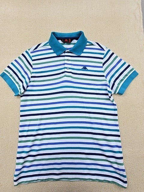 Kappa Multicolor Striped Cotton Polo Shirt Men's XL Short Sleeve