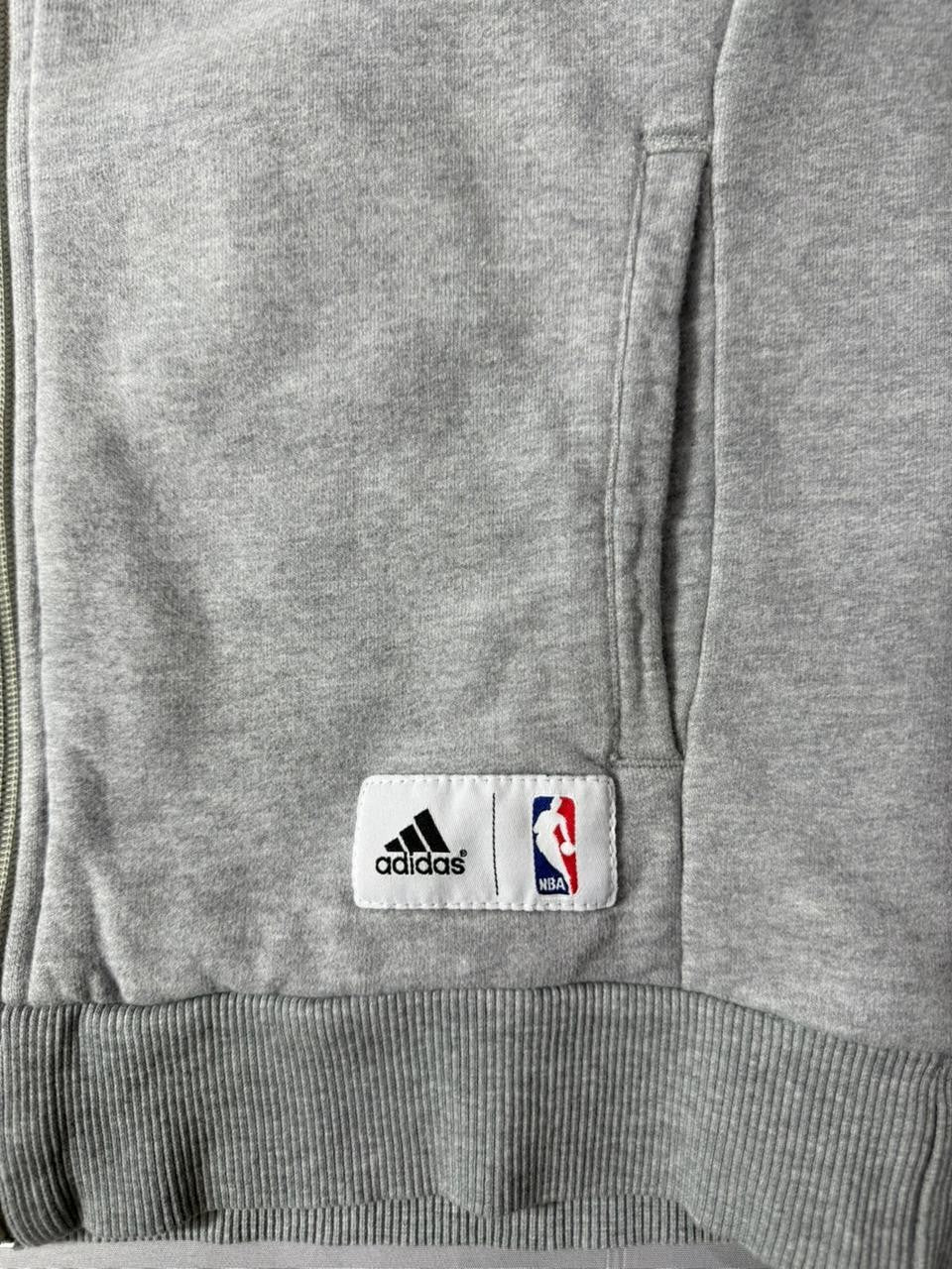 Adidas Boston Celtics Hoodie Men's Small Grey Full Zip NBA Sweatshirt