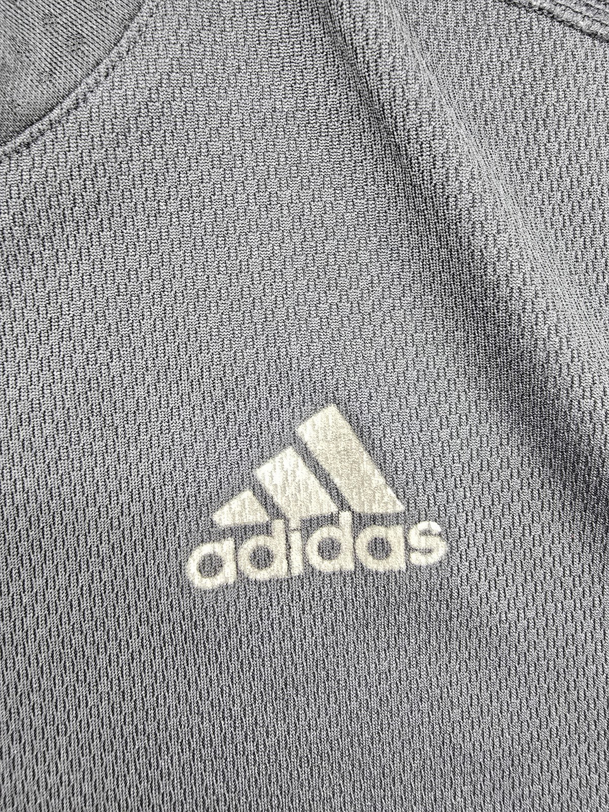 Adidas Men's XL Black Running T-Shirt Stripe Mesh Short Sleeve