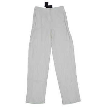 Giorgio Armani Cotton-Blend Straight Unhemmed With Single Pleats Pants 44 Bnwt