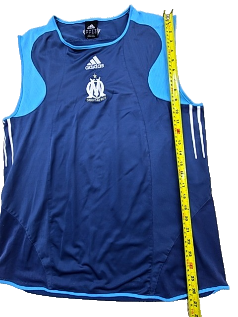 Adidas Men's Olympique Marseille Navy Blue Training Vest L Climacool
