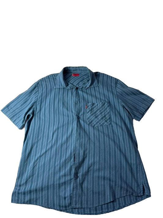 Levi's Men's Multicolor Shirt – Size XL, Striped, Short Sleeve