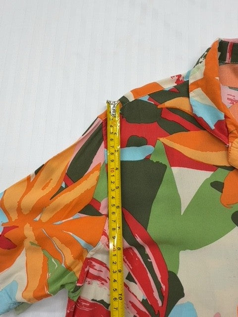 Kiabi Men's Multicolor Floral Tropical Shirt Size M