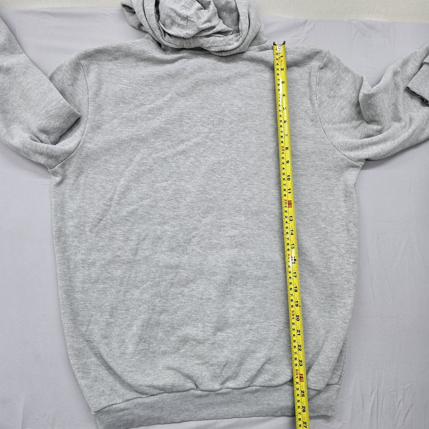 Puma Women's Gray Leopard Print Fleece Hoodie Size M Regular