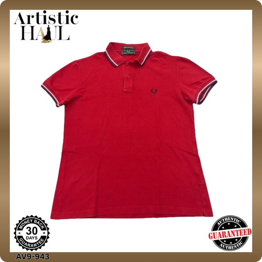 Fred Perry Men's Red Polo Shirt – Size 42