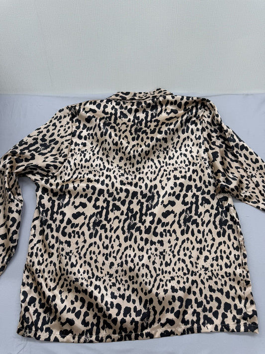 Bebe Women's Brown Top – Size XL, Long Sleeve