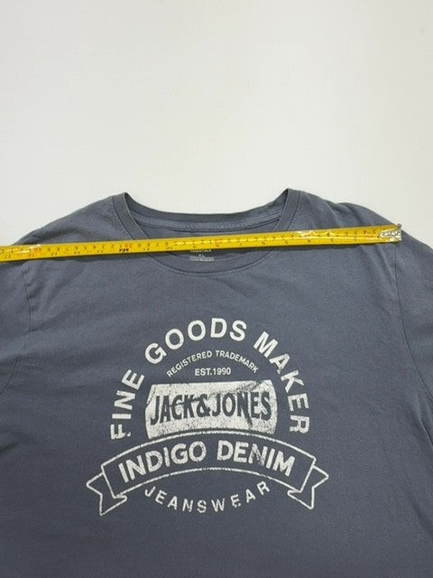 Jack & Jones Men Navy T-Shirt size XL product image 8