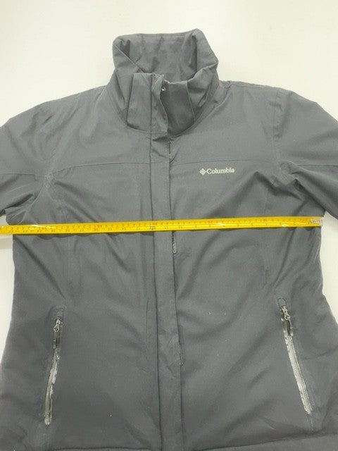 Columbia Men Charcoal Omni-Heat Parka Jacket XL Midweight Zipper