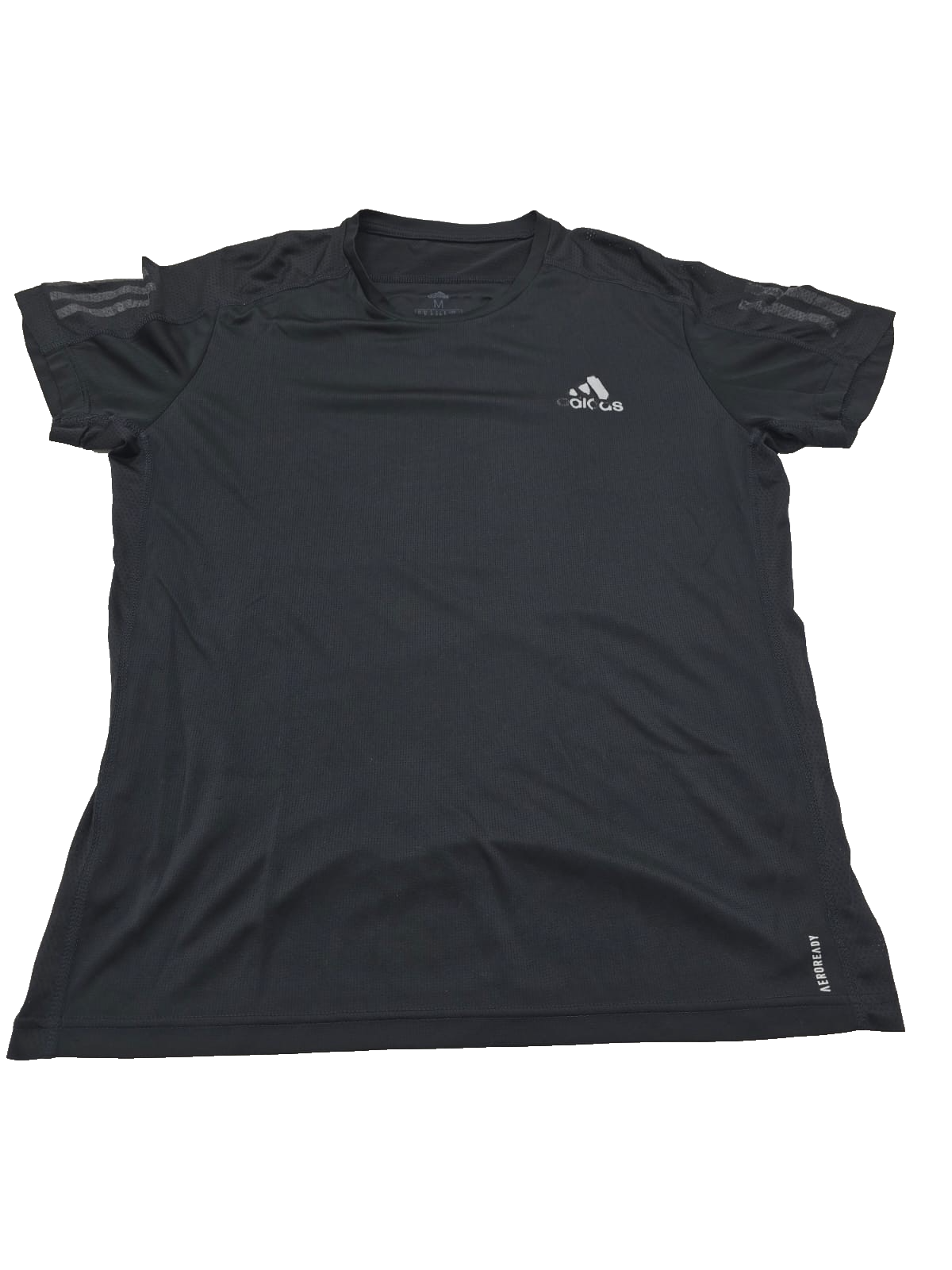 Adidas Running Primegreen T-Shirt Black Size M Made in Indonesia