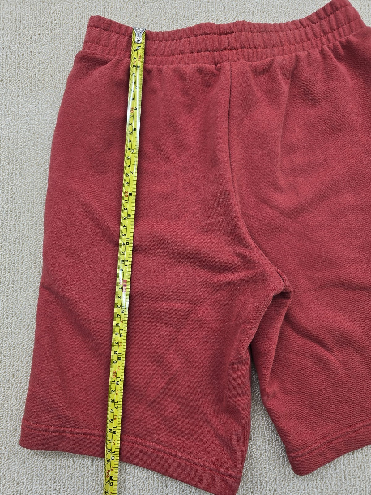 Puma Men's Red French Terry Training Shorts S 10" Inseam