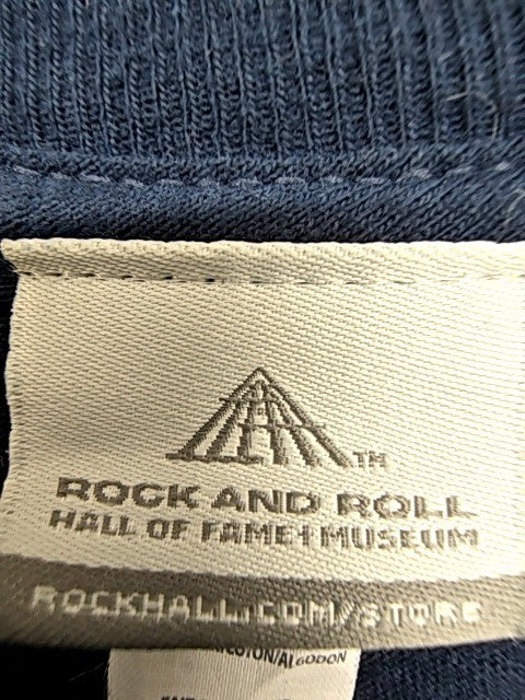 Alstyle Men's Navy Rock And Roll Hall Of Fame T-Shirt Size L Cotton