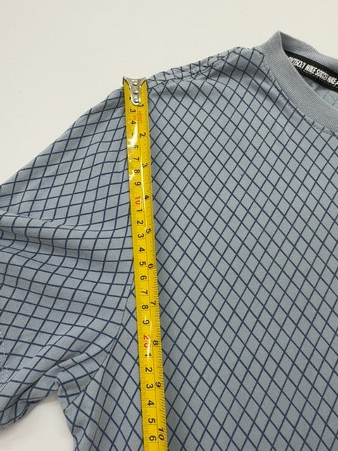 Nike Boys Light Blue Dri-FIT Geometric Tee Slim Size S Tagless