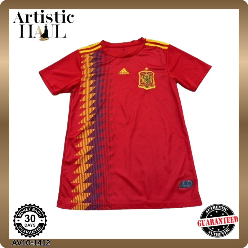 Spain Soccer Jersey Adidas Red S Thailand NEW