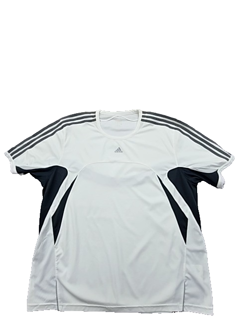 Adidas 3 Stripes White XXL Short Sleeve Crewneck T-Shirt Unisex