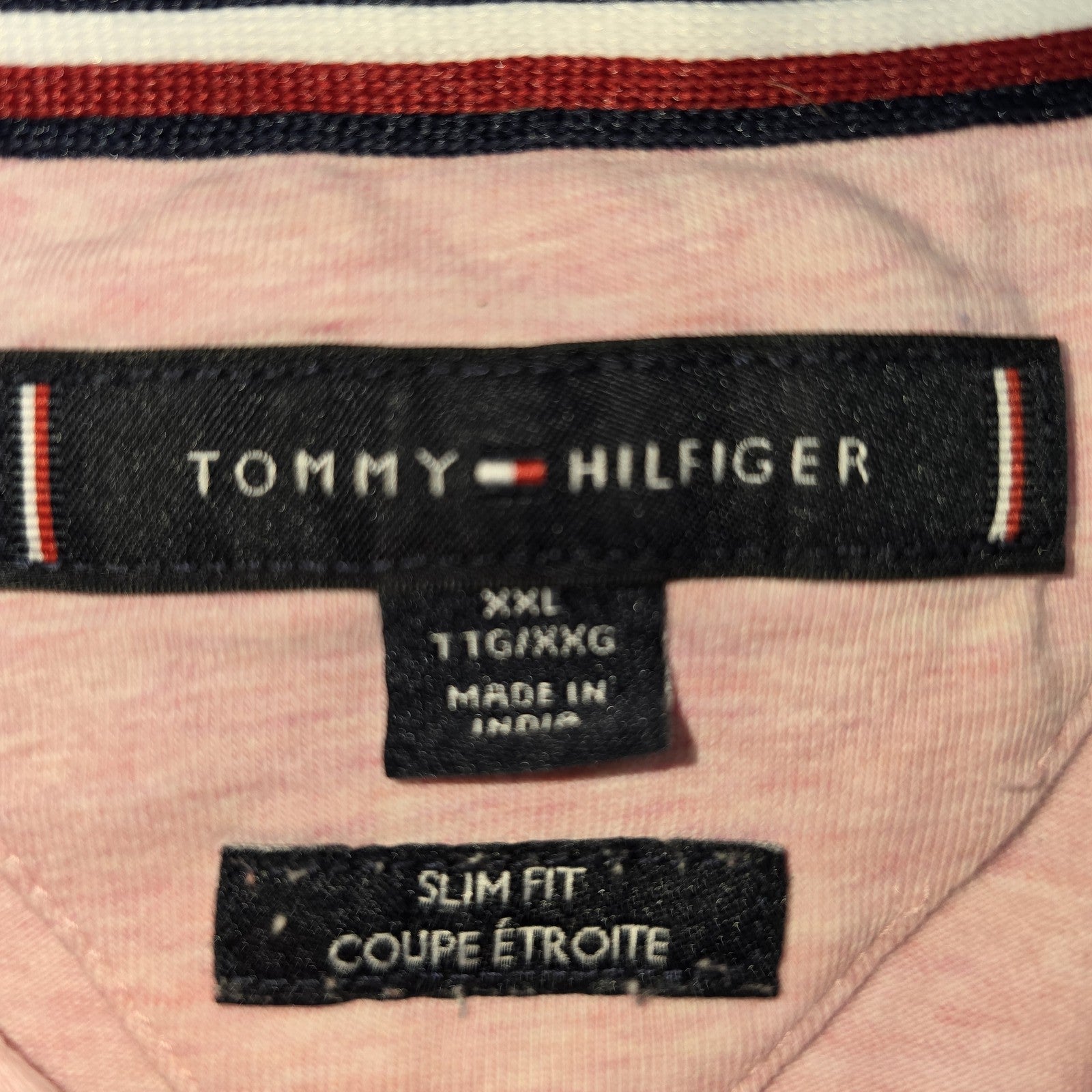 Tommy Hilfiger Men Pink Polo Shirt size 2XL product image 3