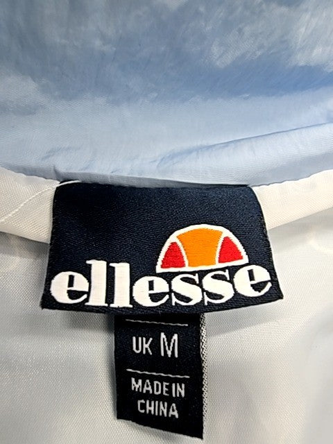 Ellesse Men's Blue/White Colorblock Track Jacket M Zipper