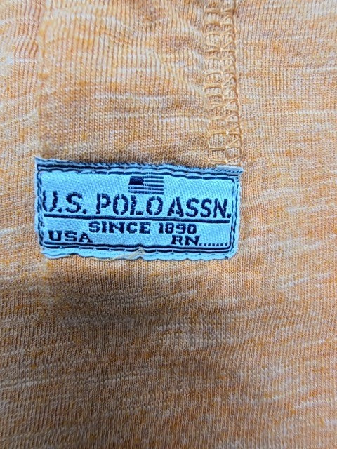 U.S. Polo Assn. Men Orange Polo Shirt size L product image 7