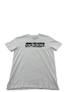 Adidas Men's White T-Shirt – Size L, Short Sleeve, Crew Neck – Ref 9A084