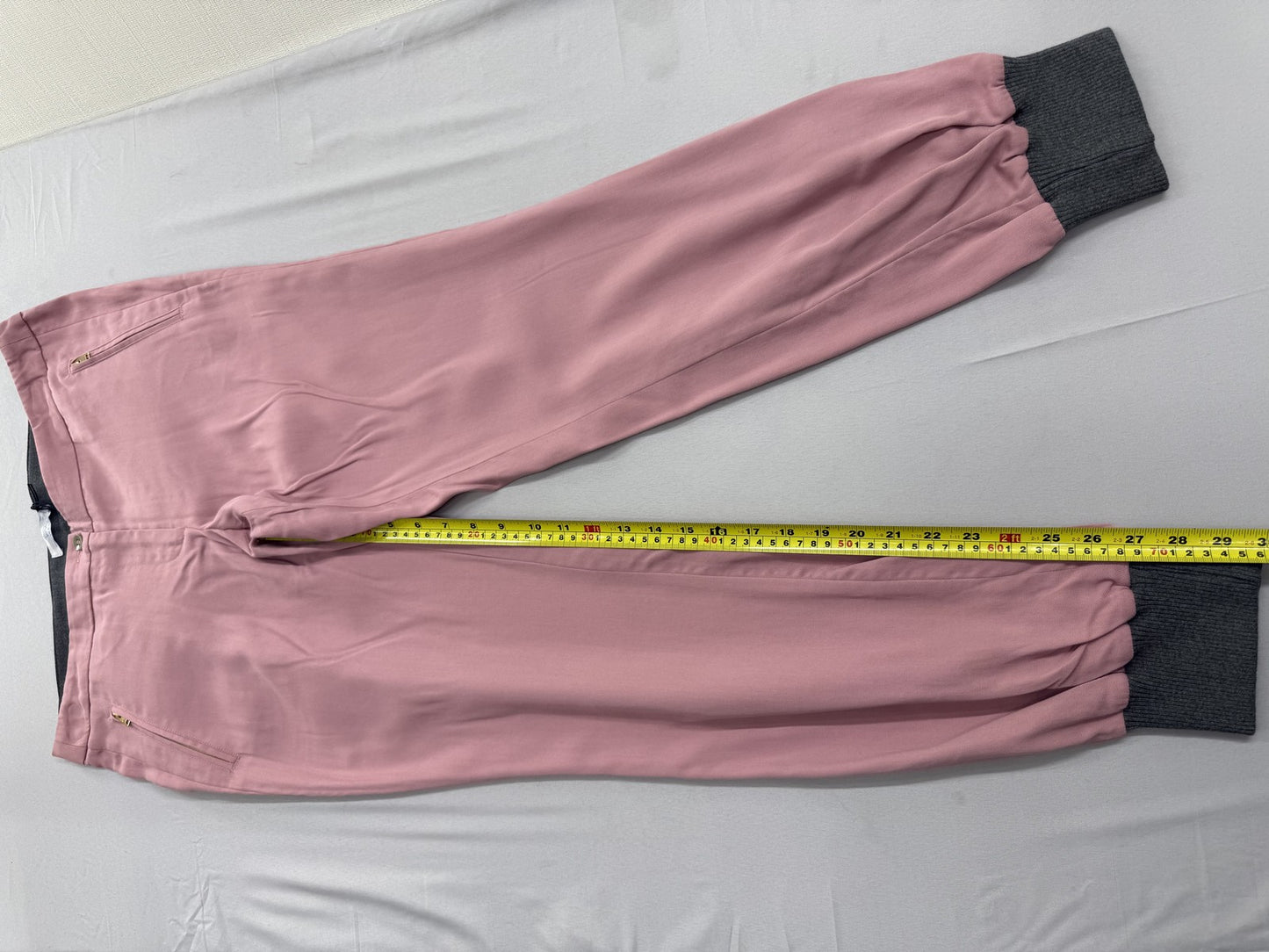 Harmont & Blaine Women's Light Pink Cotton Jogger Pants Mid-Rise