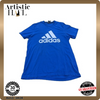 Adidas Men's Blue T-Shirt – Size XL, Short Sleeve, Crew Neck