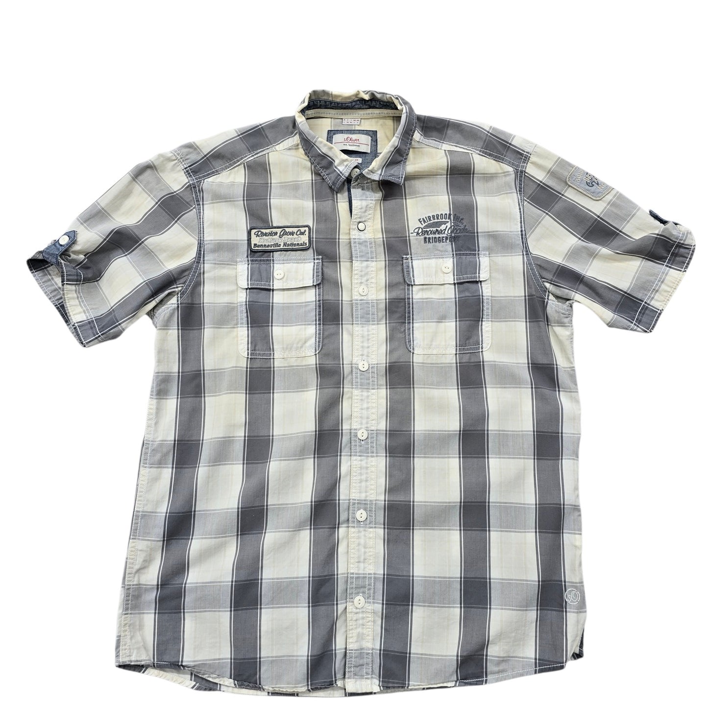 s.Oliver Men White Shirt size L product image 1