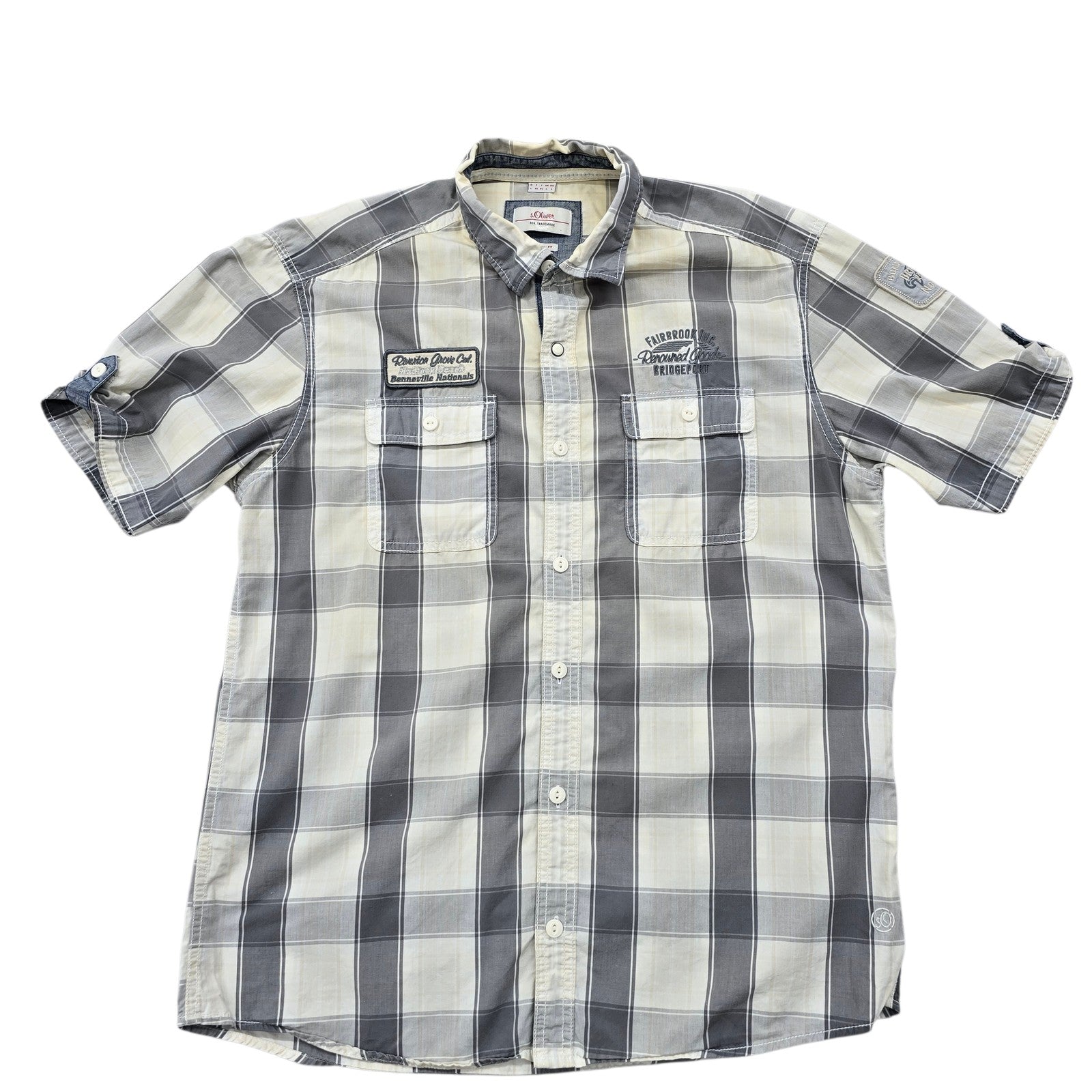 s.Oliver Men White Shirt size L product image 1
