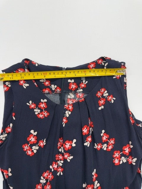 Peek & Cloppenburg Women's Navy Floral Fit Flare Midi Dress US 36