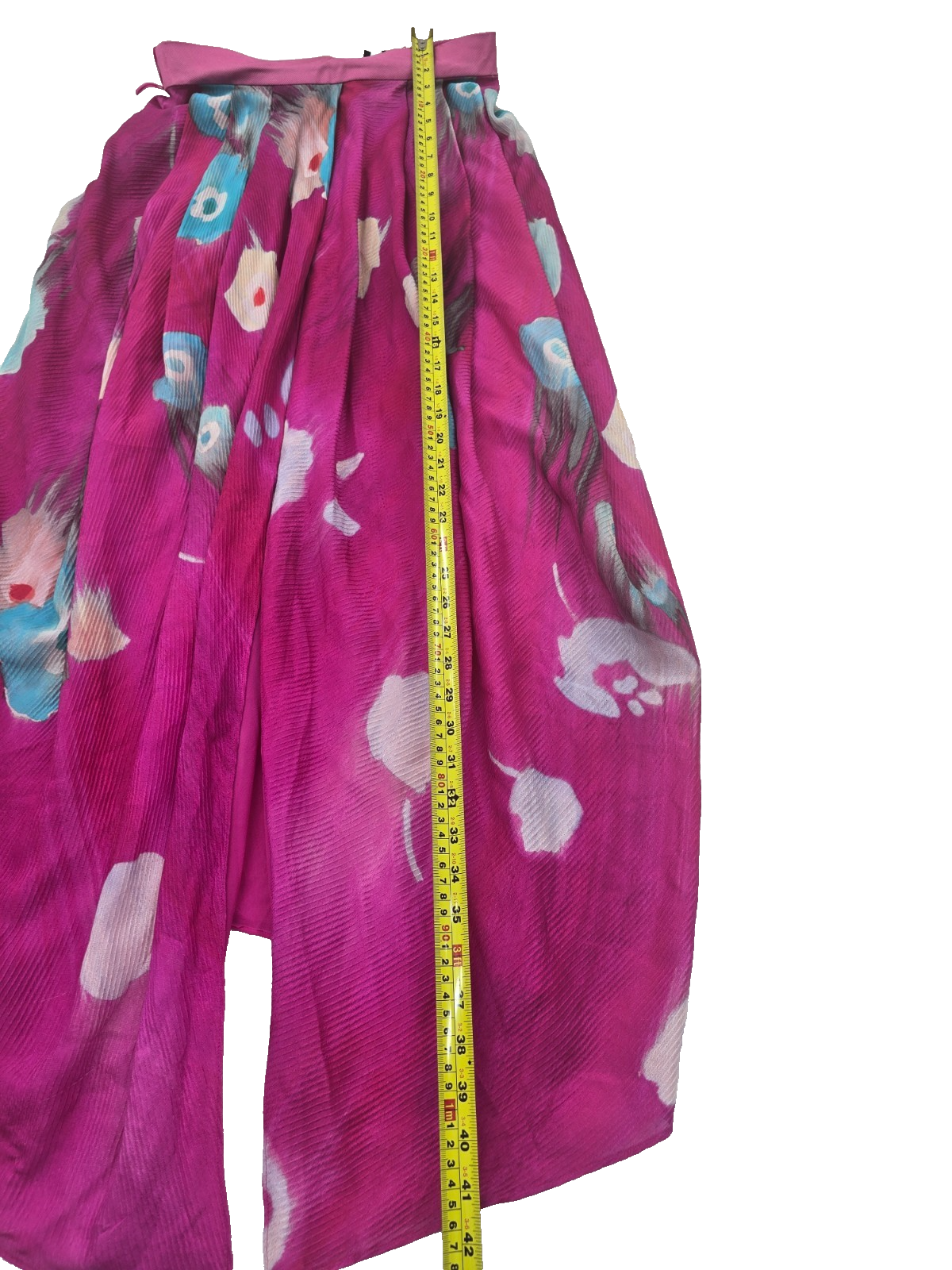 Giorgio Armani Women's Long Skirt Floral Pink Made in Italy Size EU 40
