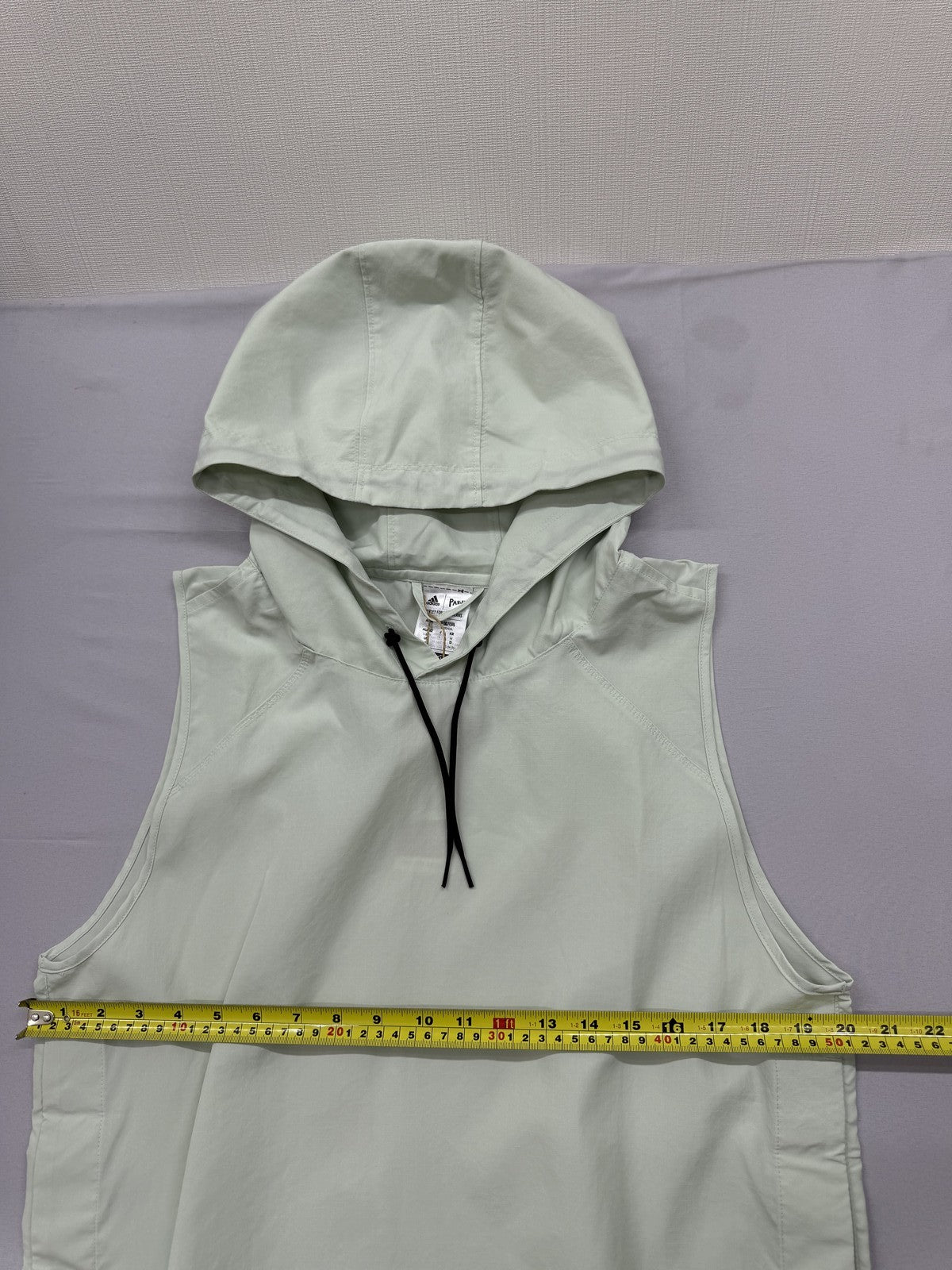 Adidas Parley Women's M Light Green Sleeveless Hoodie