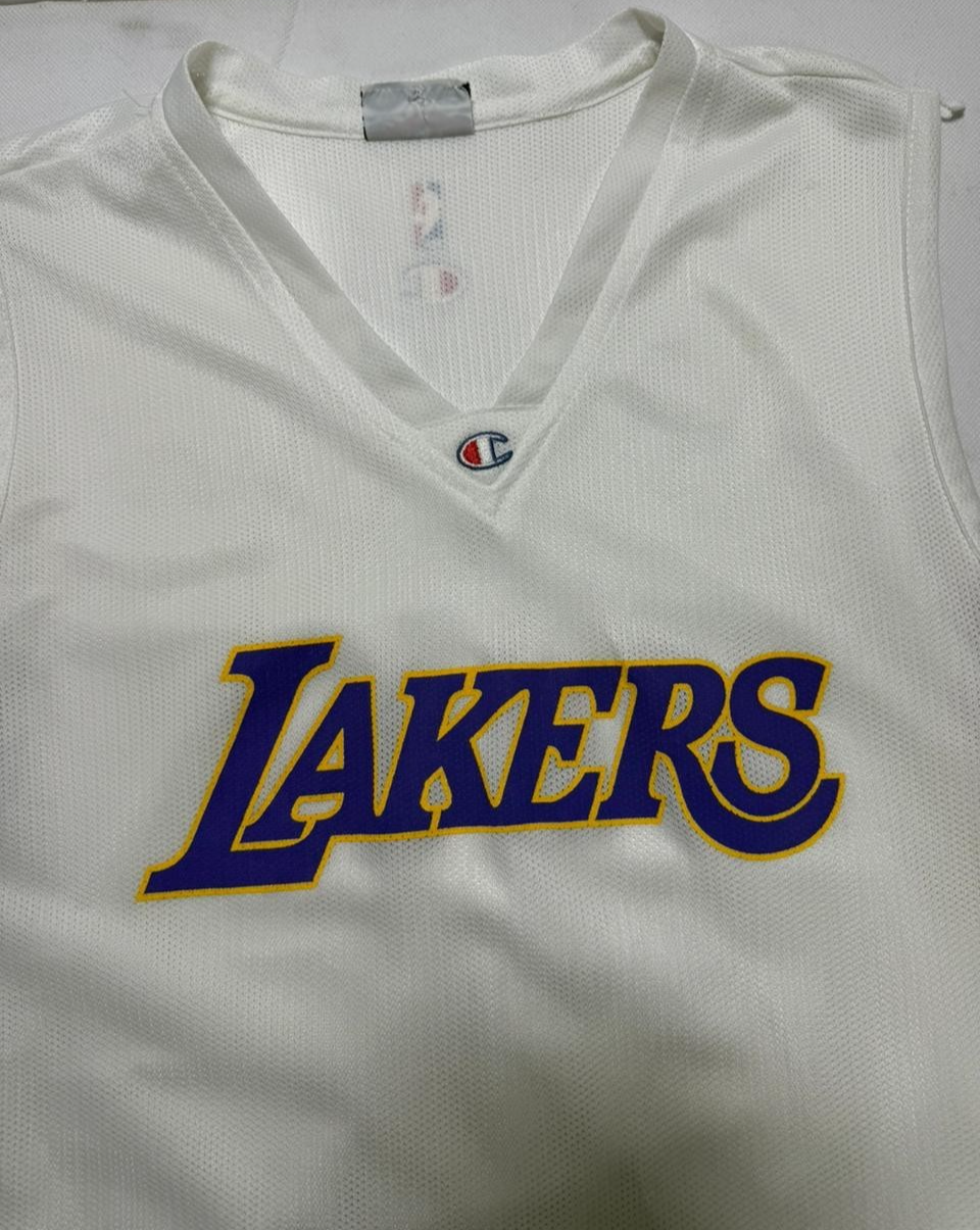 NBA Los angeles lakers Champion Jersey RARE SHIRT LA LAKERS | XL | KIDS