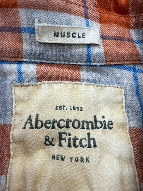 Abercrombie & Fitch Men Orange Shirt size XL product image 4
