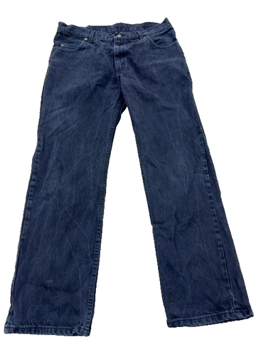 Lee Men's Navy Blue Brooklyn Straight Jeans W38 L32