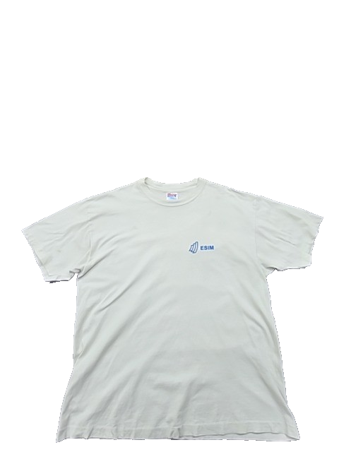 Hanes Beefy-T Men's XL White Cotton Crewneck T-Shirt Pre-Shrunk
