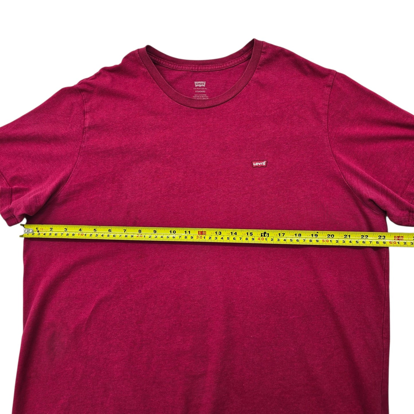 Levi's Men's Maroon Crew Neck T-Shirt Size XL