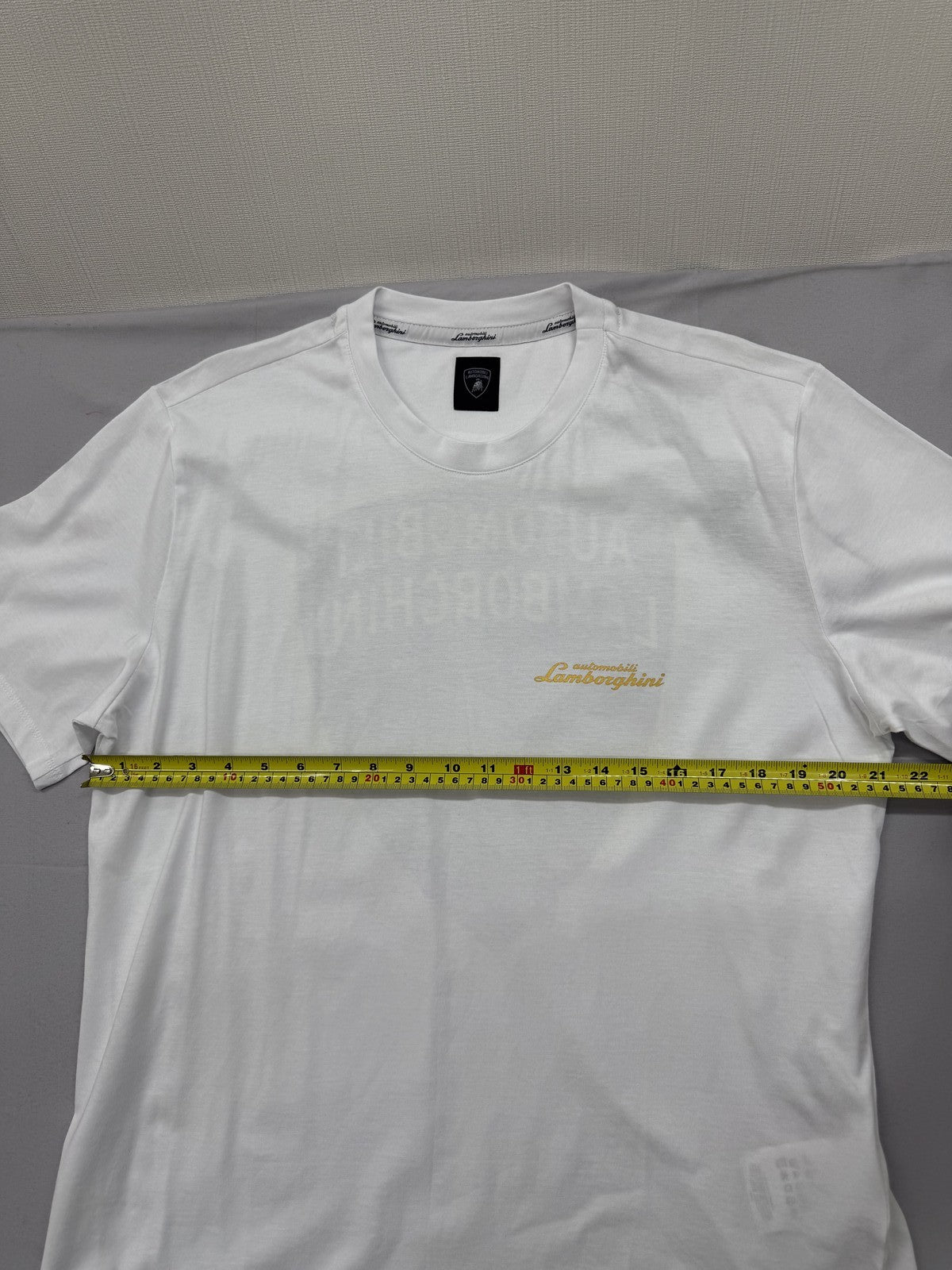 Lamborghini Men's White XXL Short Sleeve Crew Neck T-Shirt