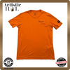 Champion Men's Orange T-Shirt – Size M, Short Sleeve, Crew Neck