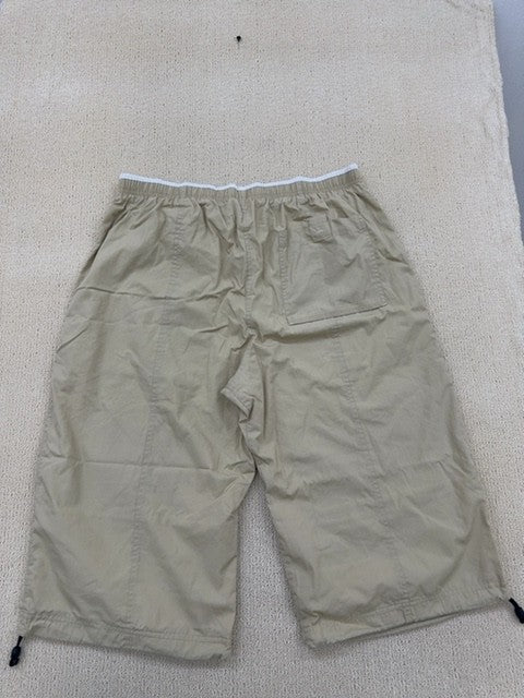 Nike Men's Beige Cargo Shorts XL Elastic Waist Regular Fit Summer