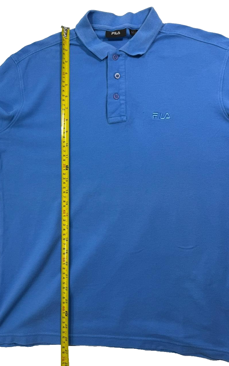 Blue Fila Piro Polo Shirt - Size M