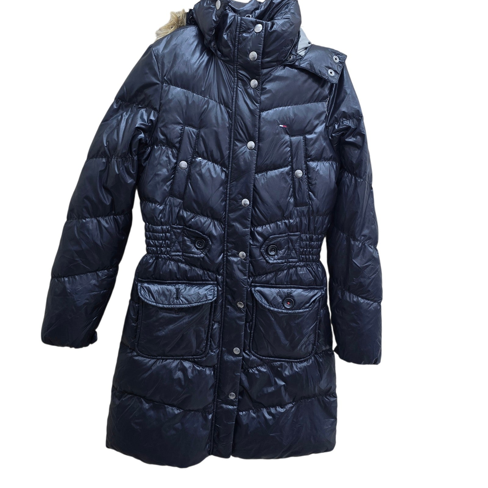 Tommy Hilfiger Women Navy Coat size XS product image 1