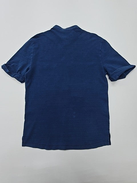 Lacoste Boys Blue Polo Shirt Size 3 Cotton Pique Henley