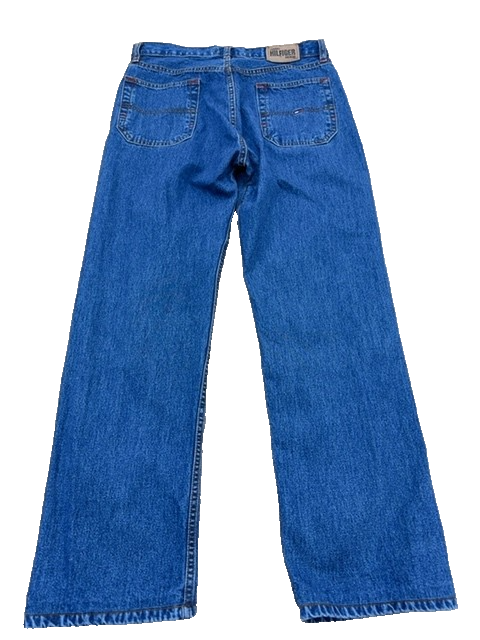 Tommy Hilfiger Denton Straight Blue Jeans Men's Size 33x34 100% Cotton